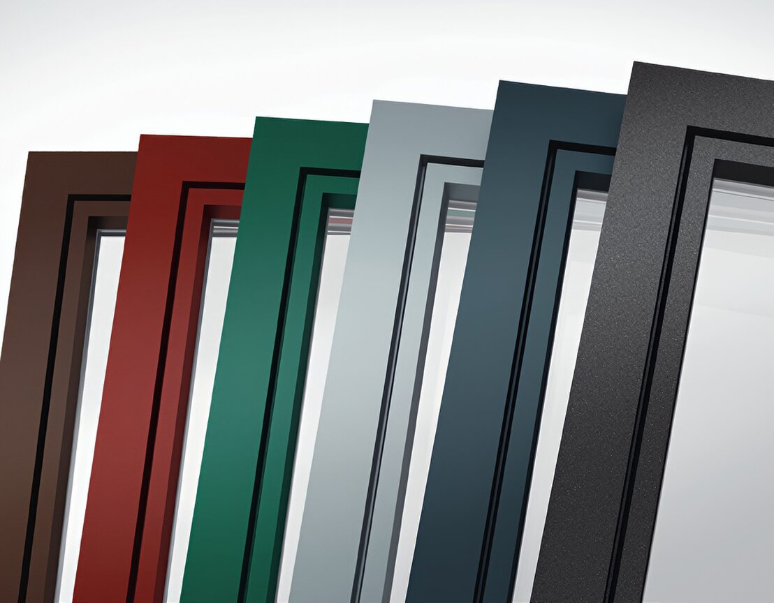 Fenster in verschiedenen Farben