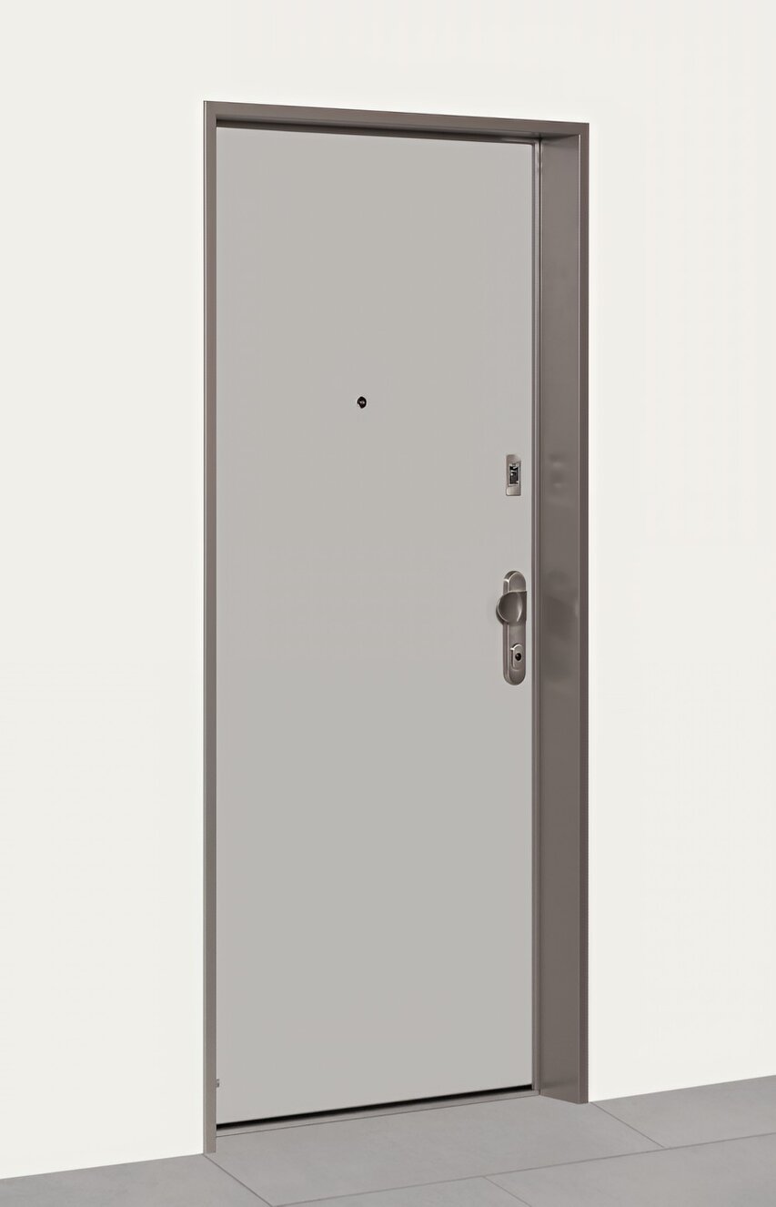 Wohnungseingangstür in Uni-Farbe